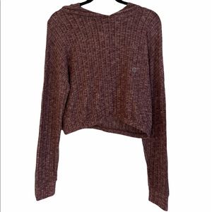New Aeropostale Cropped Sweater Pullover Hoodie